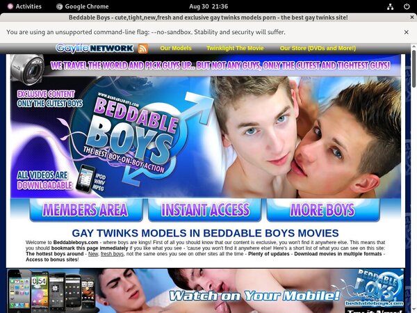 Beddableboys.com Discount 50%