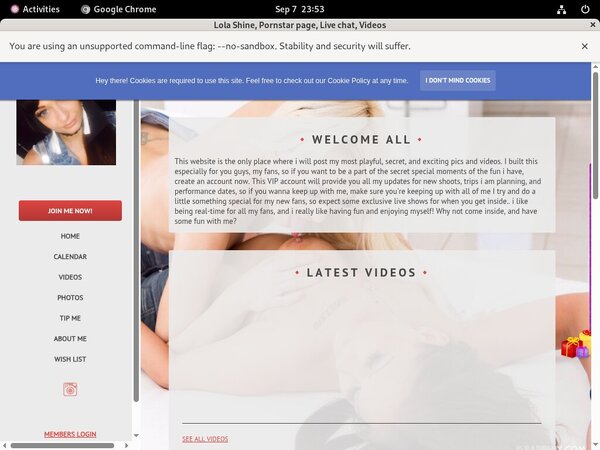 Buy Lolashine.modelcentro.com Account