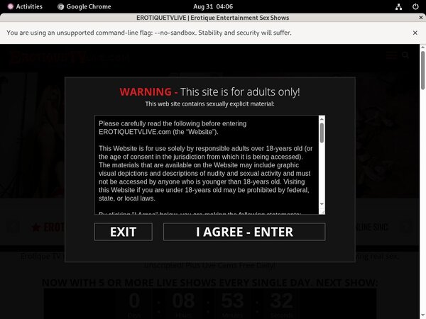 Erotique TV Free Accounts And Passwords