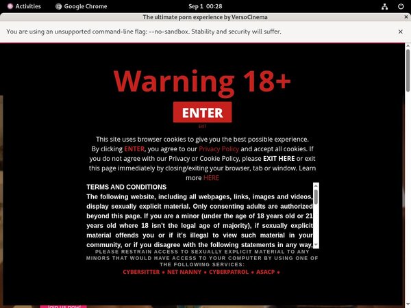 Free Cinema Verso Logins