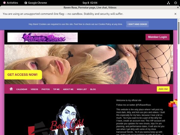 Free RavenRoxx Trial Memberships