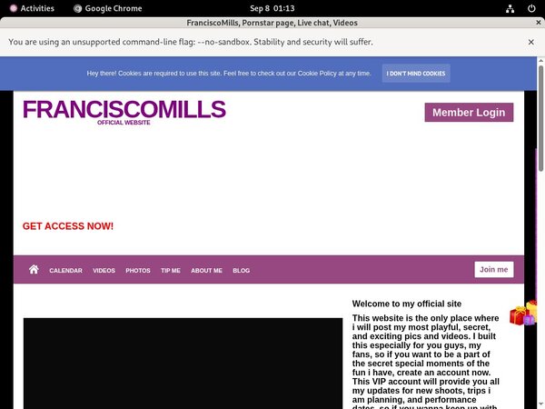 Get Franciscomills.modelcentro.com Password