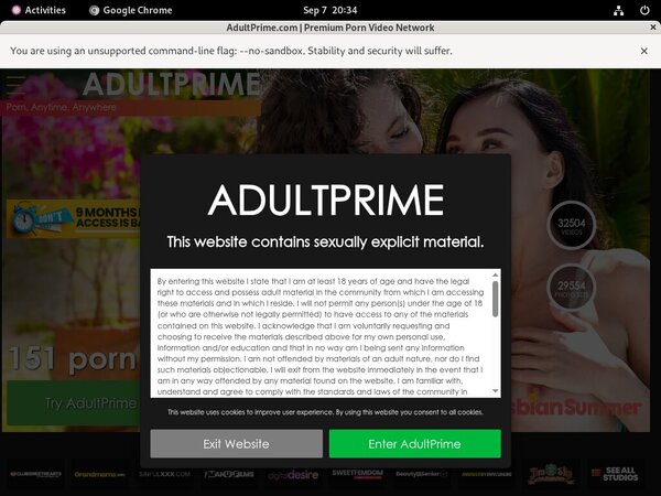 Gratis Adult Prime Konto