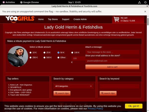 How To Get Into Lady Gold Fetishdiva Free