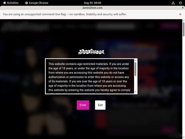 James Deen Account Information