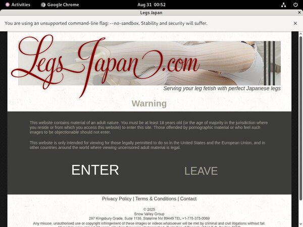 Legs Japan Web Billing
