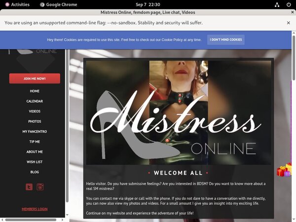 Mistressonline Subscribe