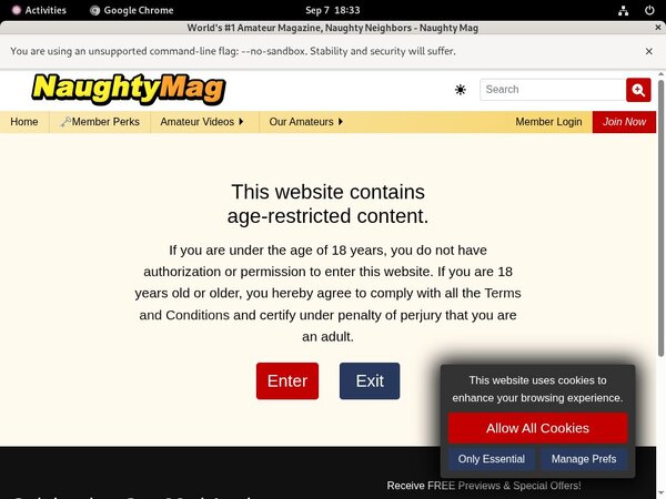 Naughty Mag Sign Up