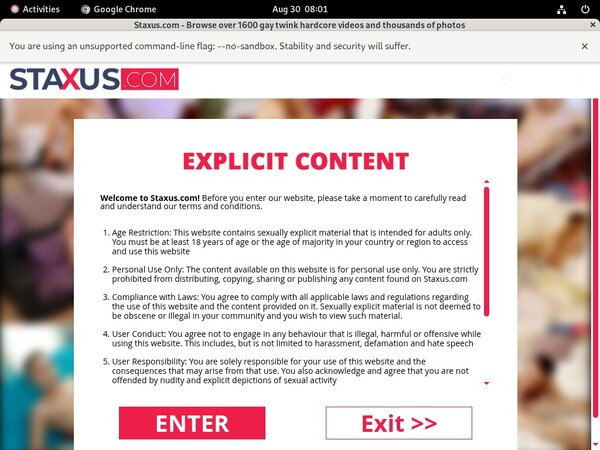 Staxus Xxx Password
