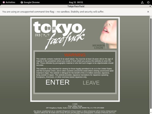 Tokyofacefuck.com Limited Promo