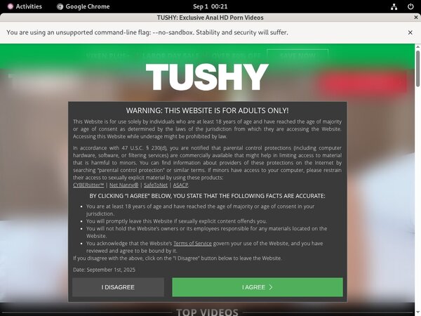 Tushy Free Memberships