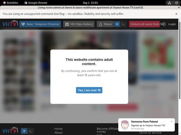 Voyeurhouse Paypal Purchase