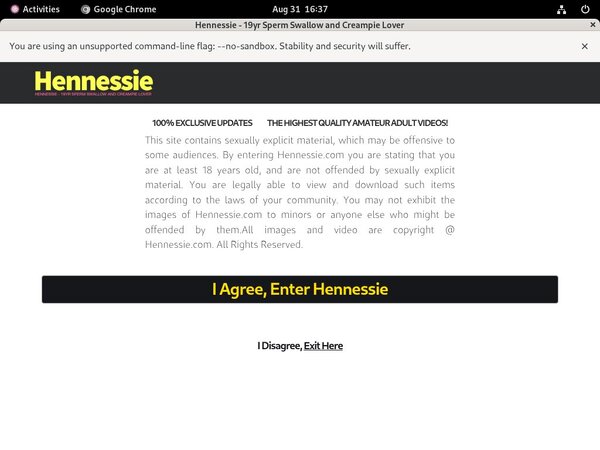 Hennessie Paypal Checkout