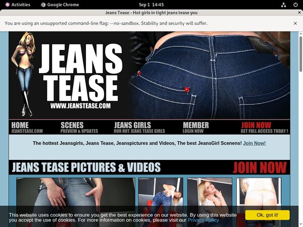 Jeanstease.com Discount Access