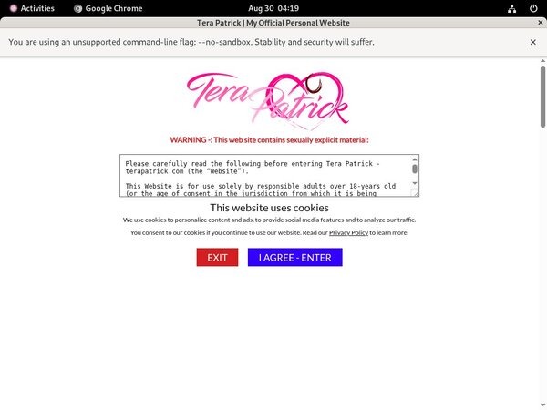Tera Patrick Mobile Accounts