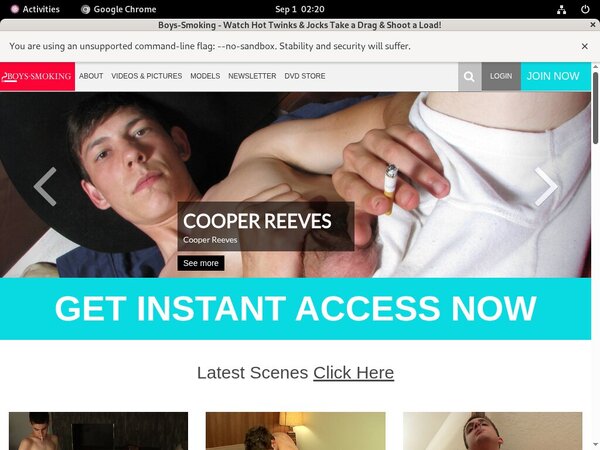 Free Account Smoking Boys
