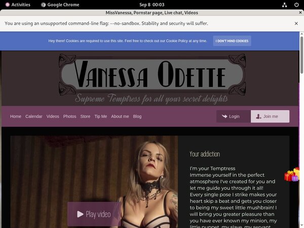 Free MissVanessa Account Login