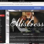 Mistressonline Subscribe
